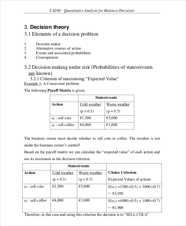 Quantitative Analysis1