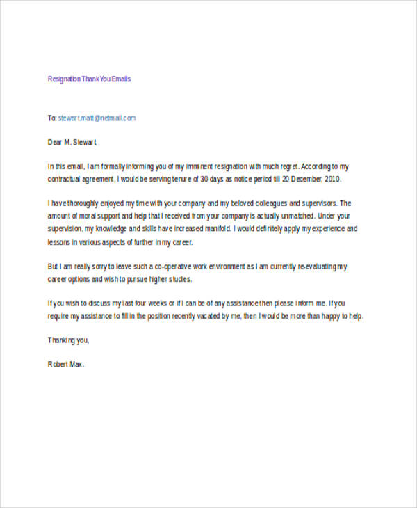 ThankYou Email 18+ Examples, Format, Pdf Examples