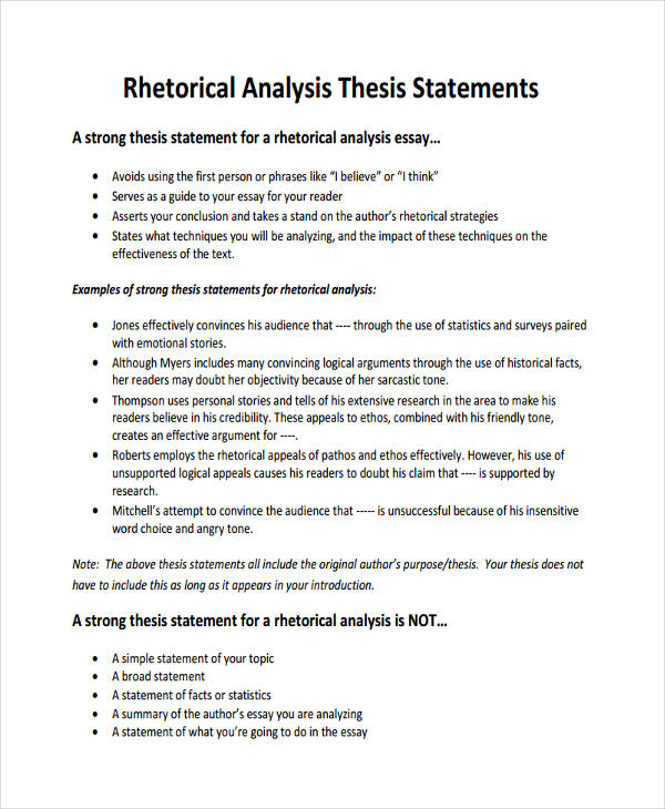 What Should A Thesis Statement Include Developing A Thesis 2022 10 11   Rhetorical Analysis Thesis Statement 