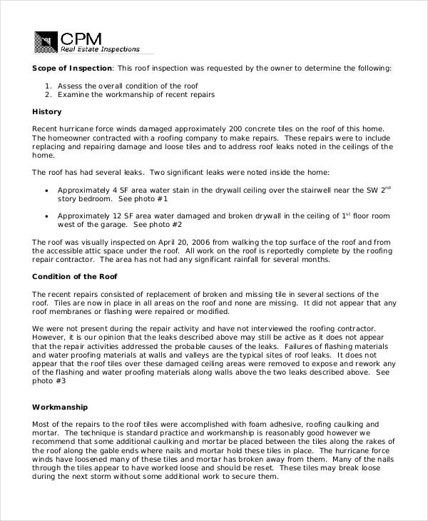 Building Condition Report Template Cassowarycoastalliance