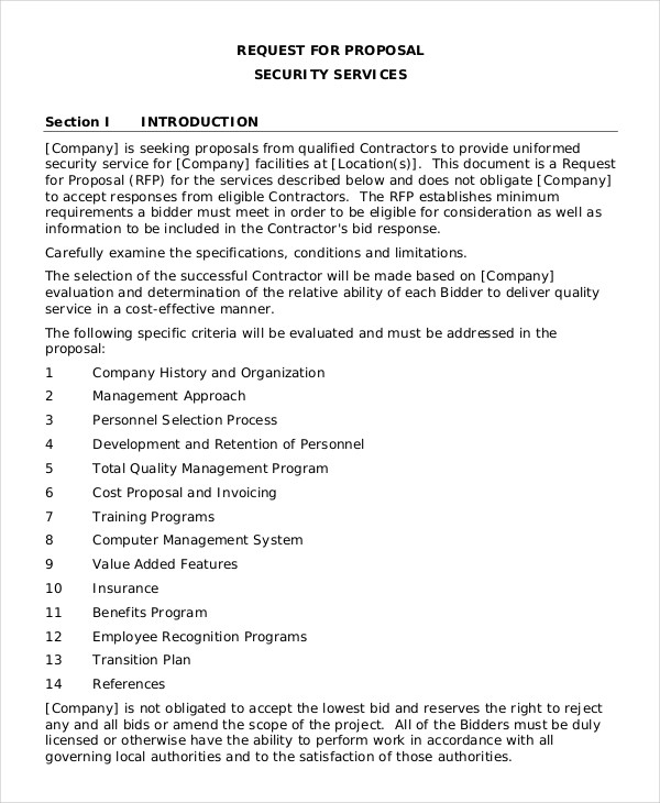 network security proposal example