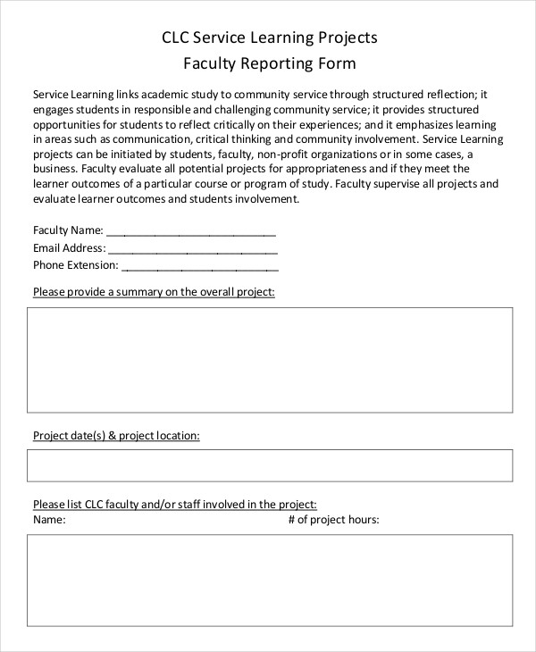 Service Report - 16+ Examples, Format, Pdf | Examples