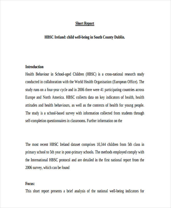 how to write an essay report example