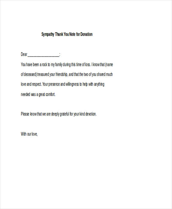 FREE 42+ ThankYou Note Examples in PDF DOC Examples