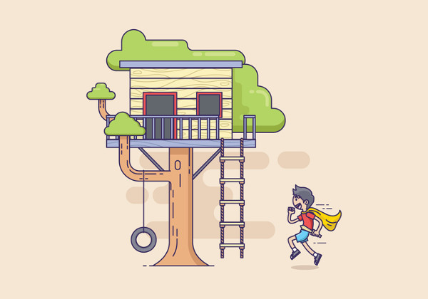 tree house illustration