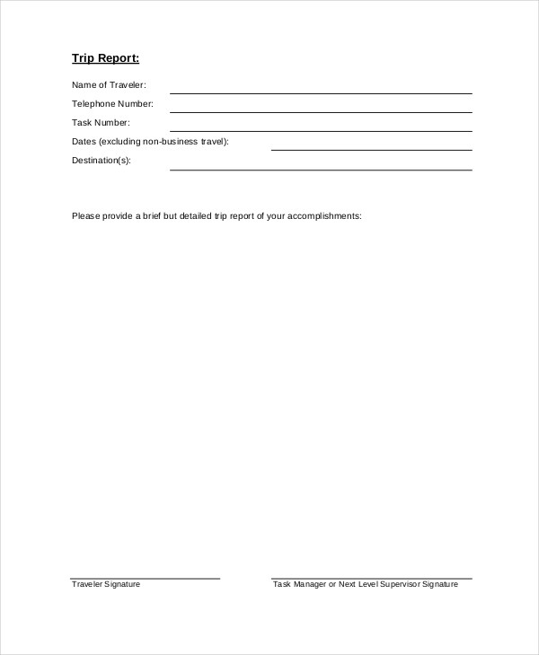 Trip Report 11 Examples Google DOCS Apple Pages How To Write PDF