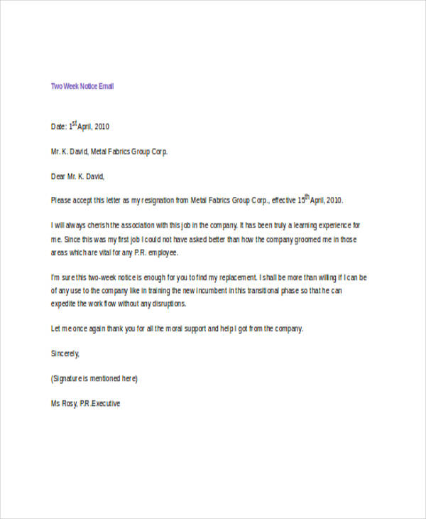 Resignation Letter Without Notice Period from images.examples.com