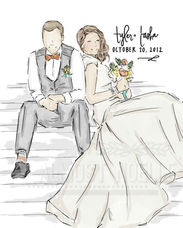 wedding photo illustration