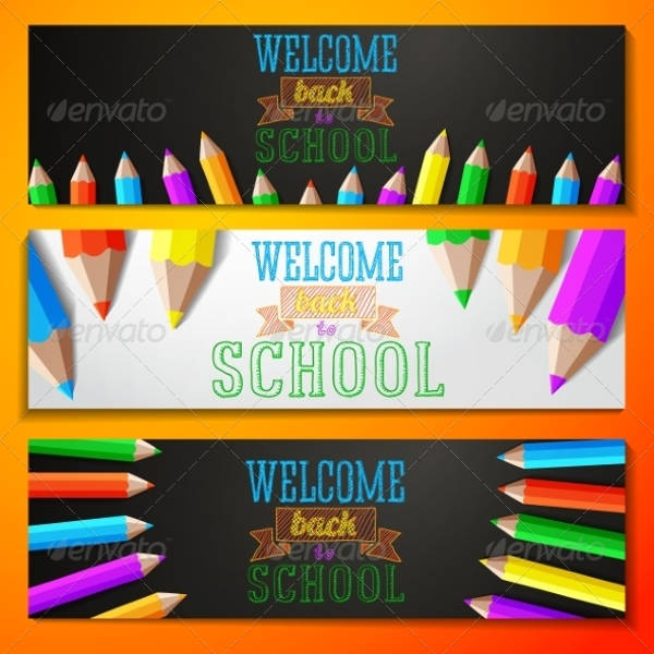 Download welcome banner vector design