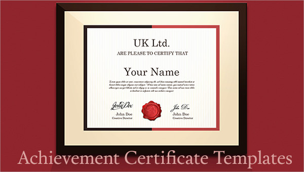 certificate of achivements templates