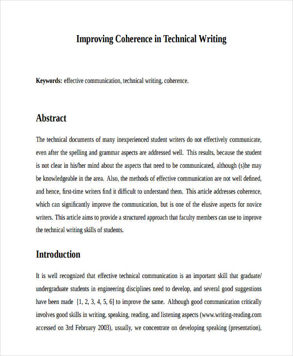 how to write abstract in research report