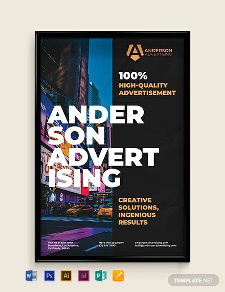 Advertising agency Poster Template