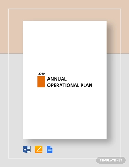 annual operational plan template