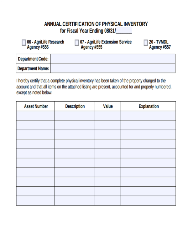 Inventory in PDF 23+ Examples, Format, Sample Examples