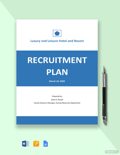 annual recruitment plan template