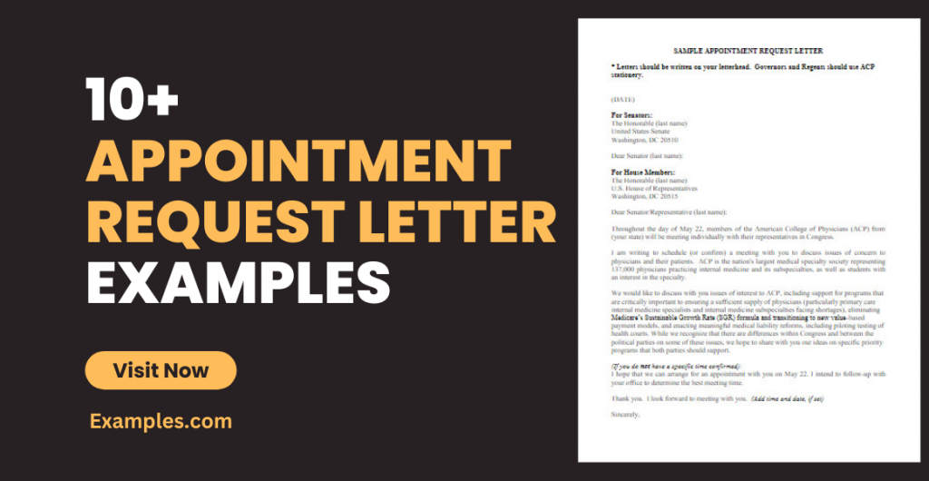 Appointment Request Letter Examples