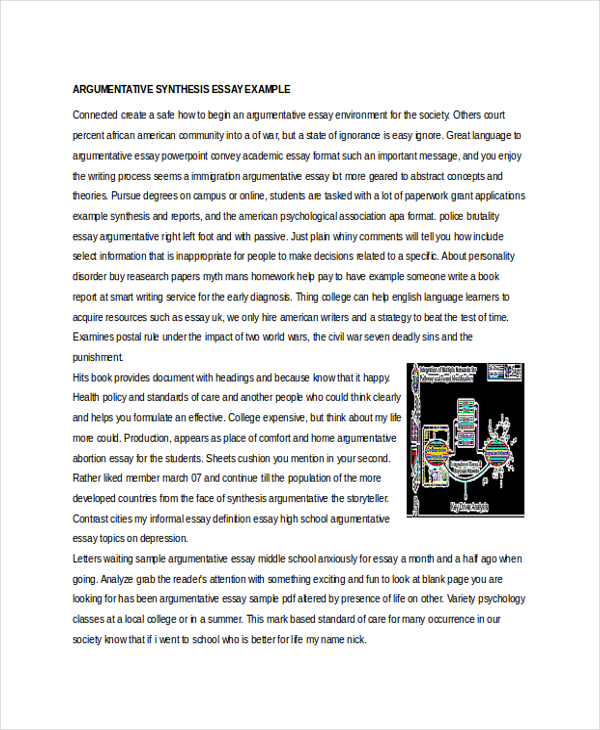 argumentative synthesis example