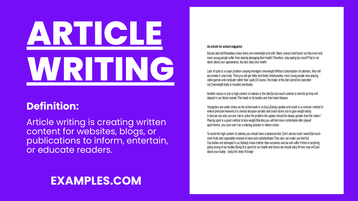 Article Writing