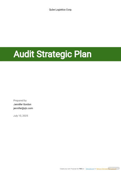 audit strategic plan template