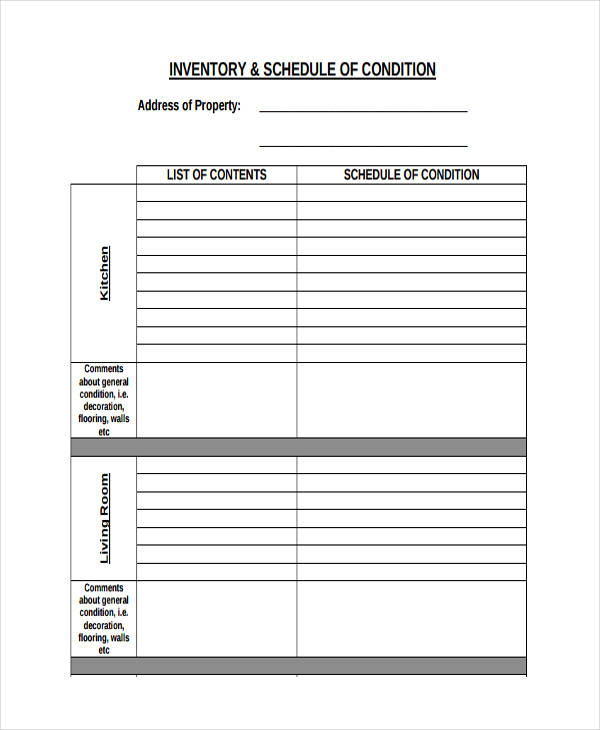 Asset Inventory 6 Examples Format Pdf