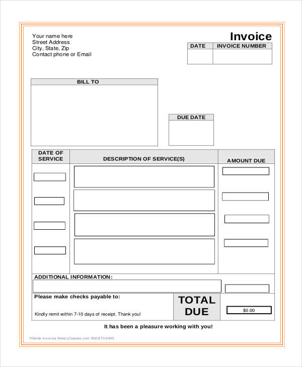 FREE 24  Invoice Examples in PDF Examples