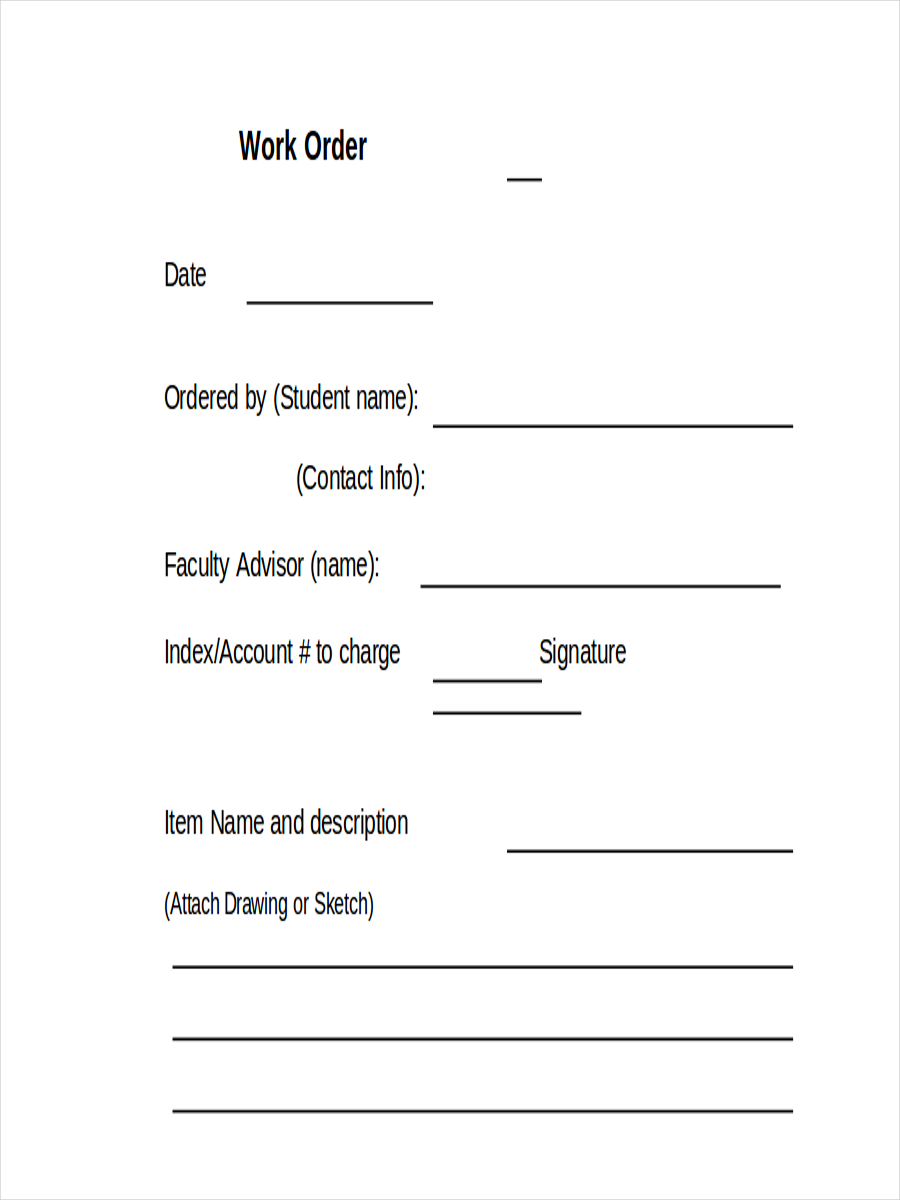 Receipt Template For Work Done