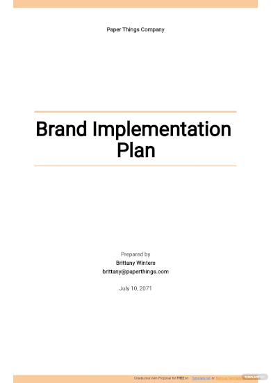 Brand Implementation