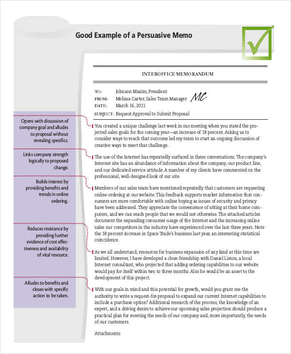 memos sample pdf in Business Memo  Samples DOC FREE  Examples  & 24 PDF