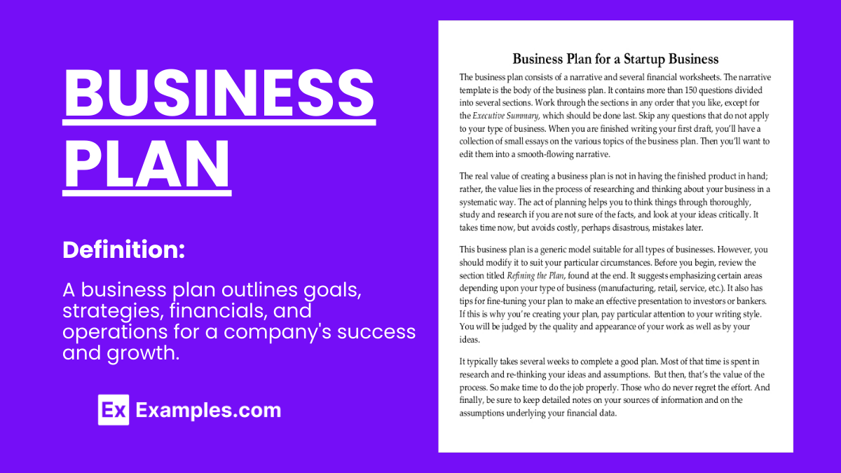 nature of business in business plan example