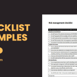 Checklist Examples