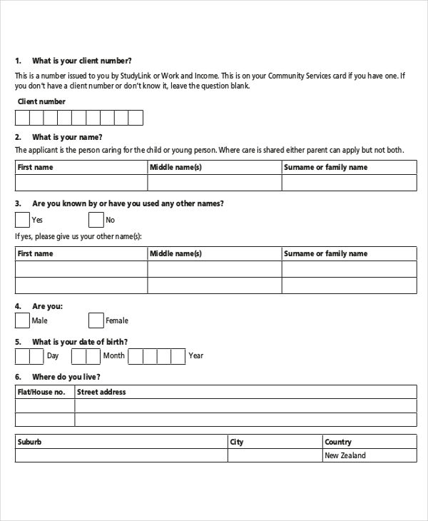 Disability Application 6+ Examples, Format, Pdf Examples