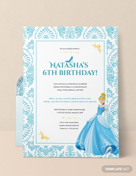 Cinderella Invitation Example