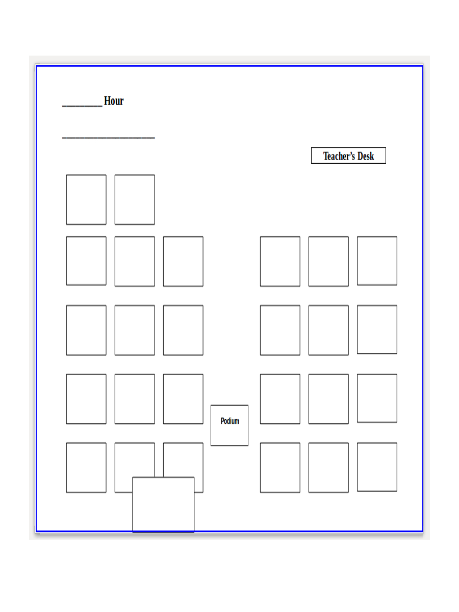 seating chart for classroom