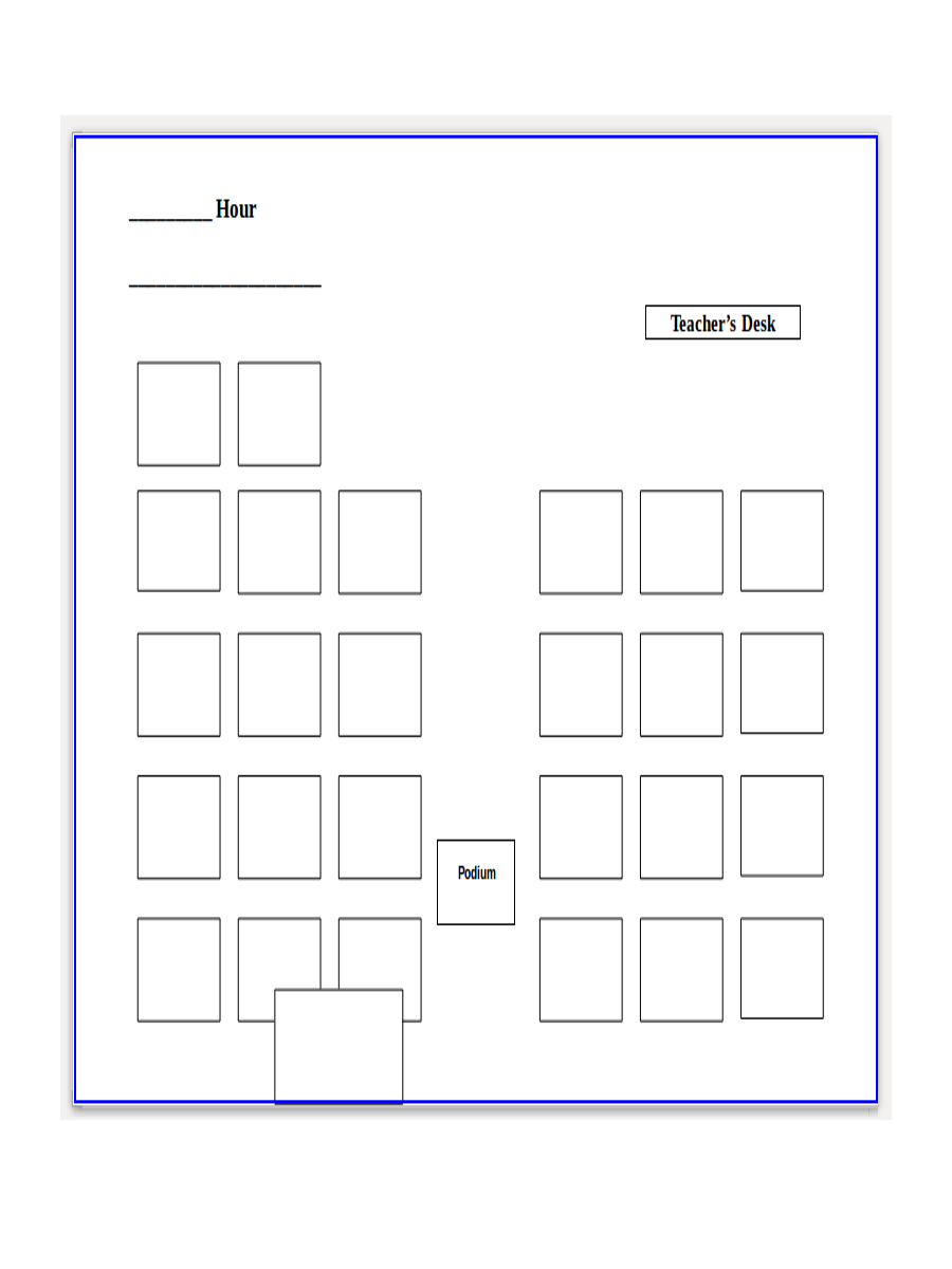 Classroom Seating Chart