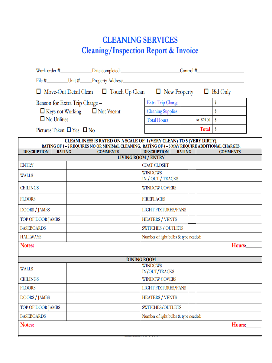 cleaning service receipt1