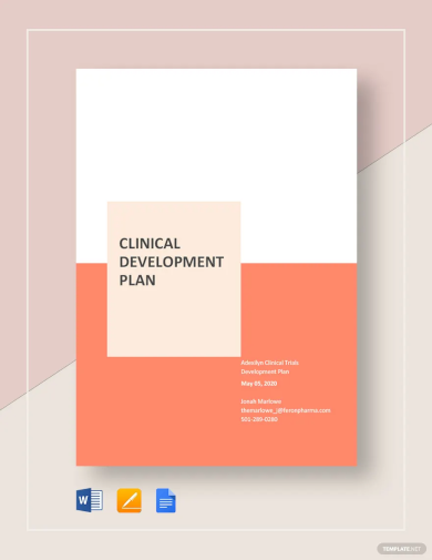 clinical development plan template