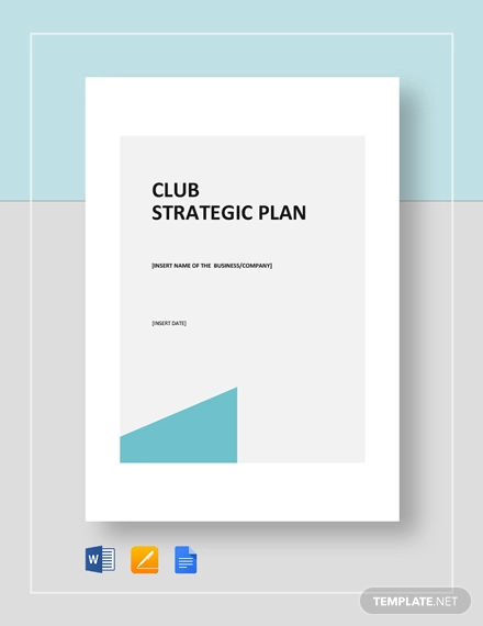 club strategic plan template