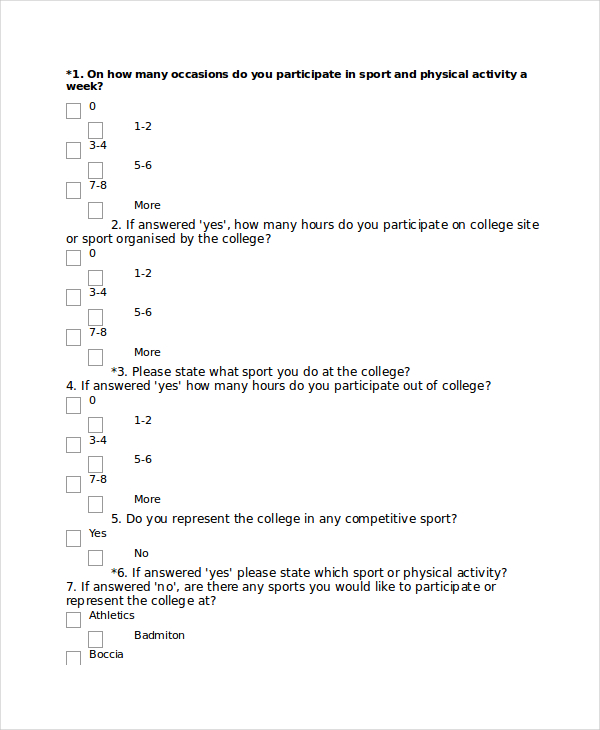 college sports questionnaire1