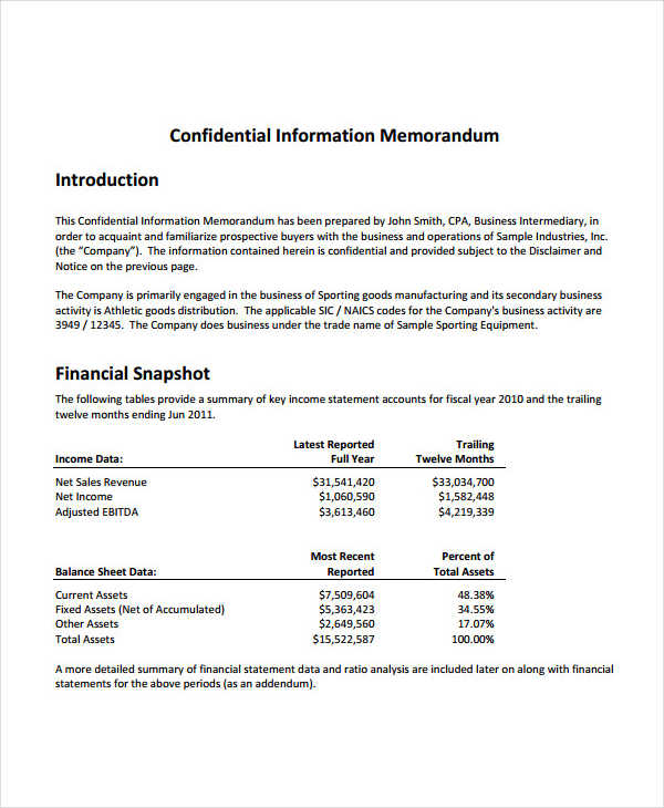 Confidential Memo 5+ Examples, Format, How to Write, Pdf