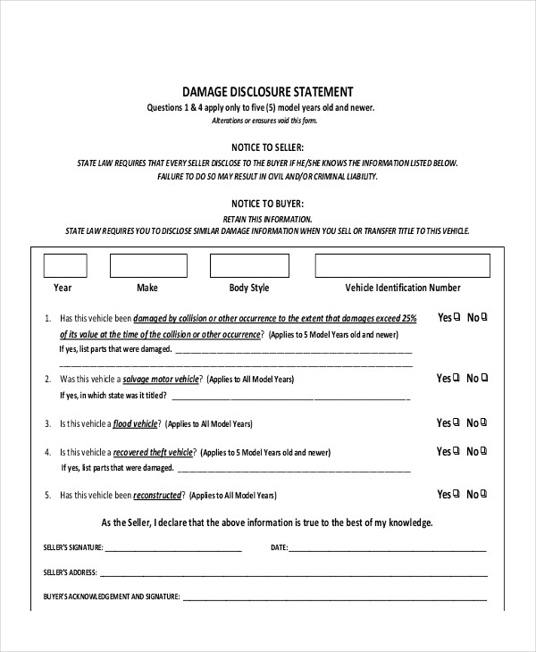 Disclosure Statement Template Cheaper Than Retail Price Buy Clothing 