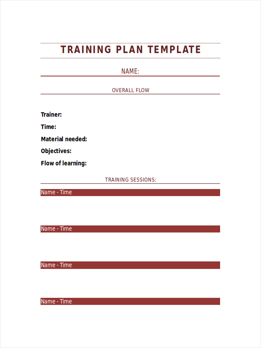 Training Plan Template from images.examples.com