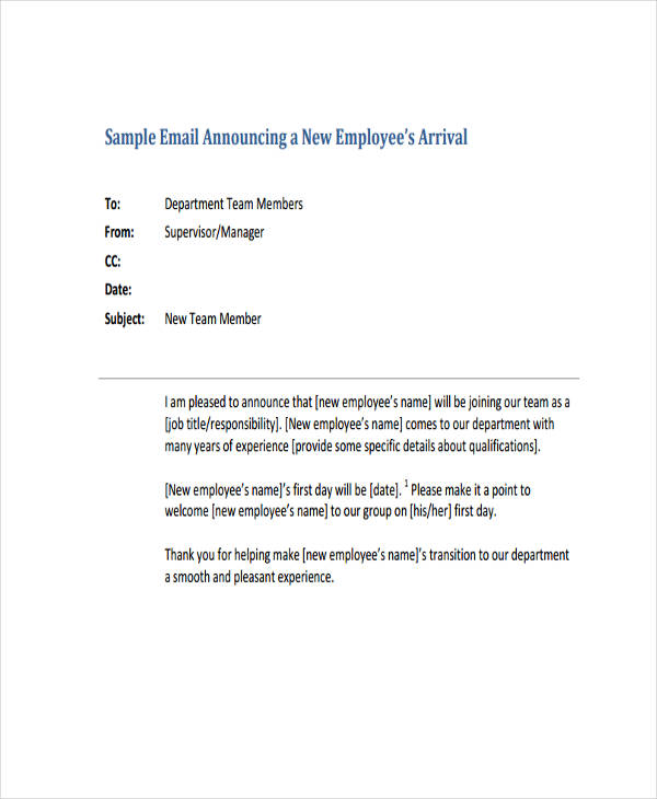 Welcome Email 6 Examples Format Pdf Examples