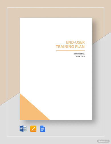 End user Training Plan Template