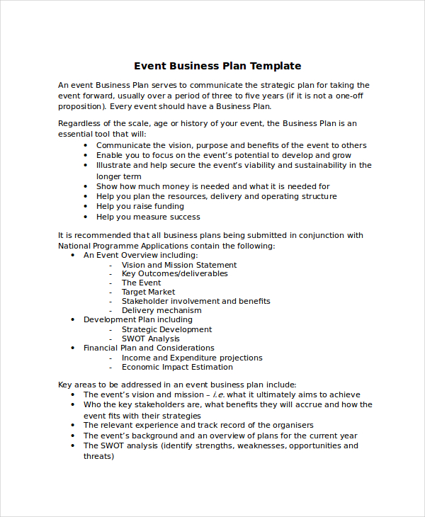 Event Business Example1