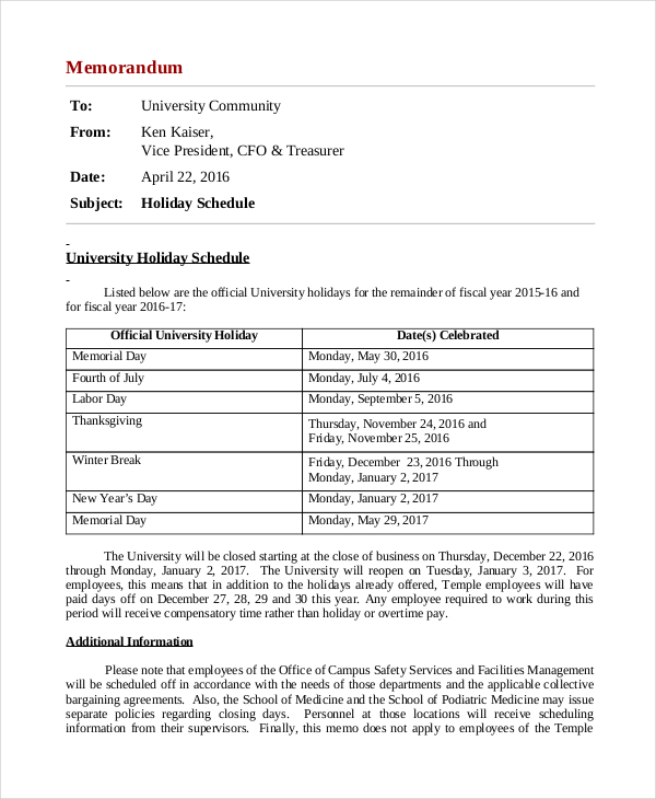 holiday-memo-13-examples-format-pdf-examples