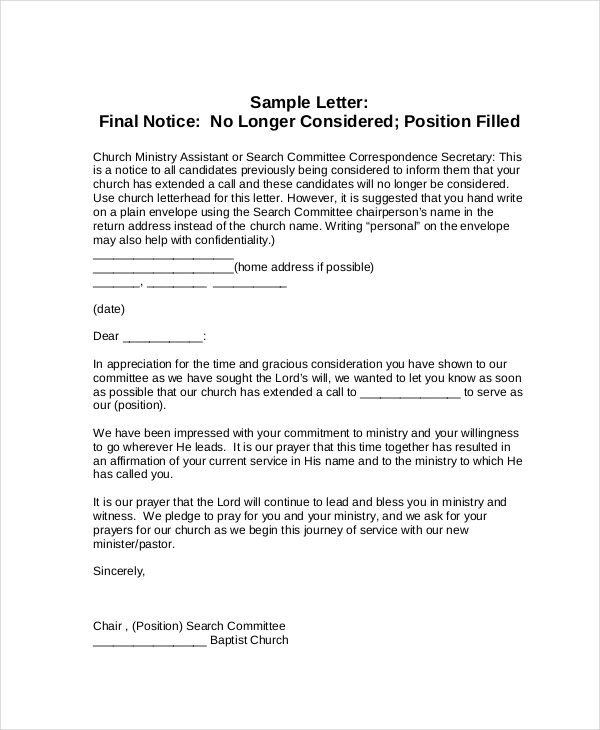 notice of default letter template