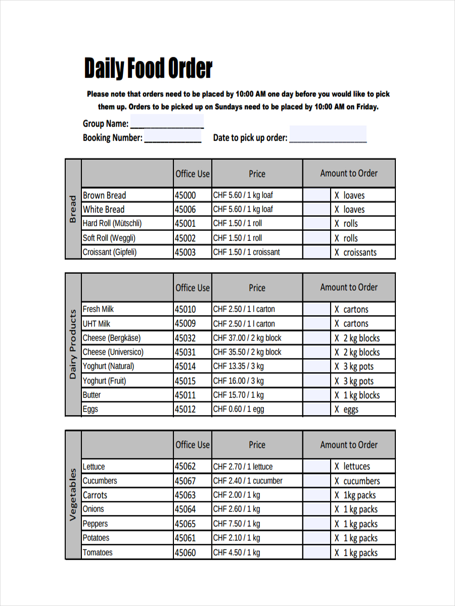 Order Receipt Examples, Format, Pdf Examples