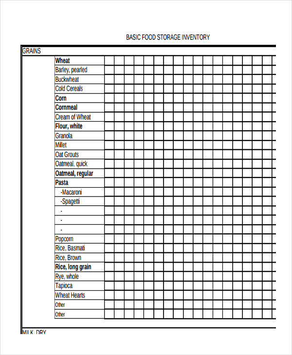 FREE 21+ Sample Inventory in PDF XLS Examples