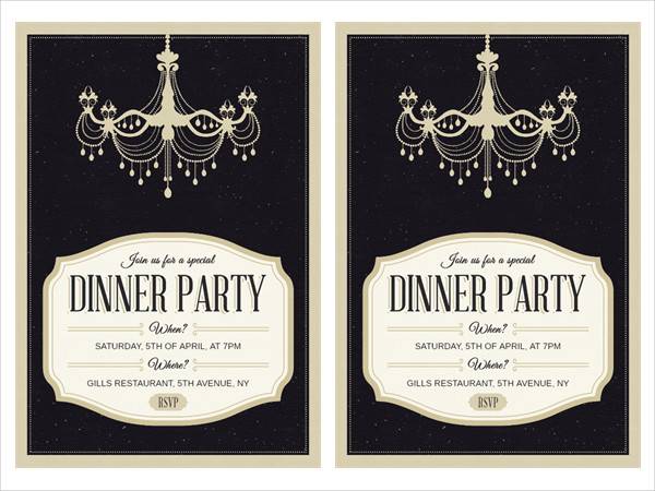 formal business dinner invitation
