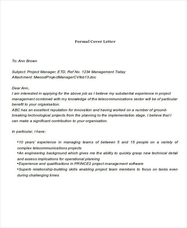 Cover Letter For Unknown Recipient Database | Letter ...